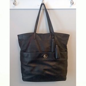 Black Leather Coach Bag